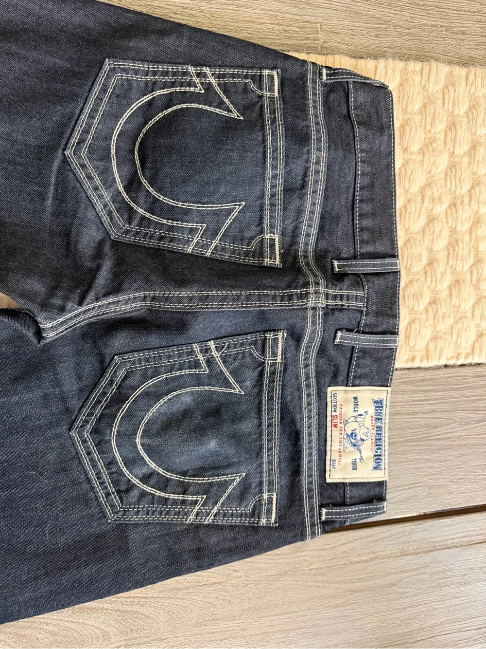 True Religion Men’s Dark Indigo Bootcut Jeans